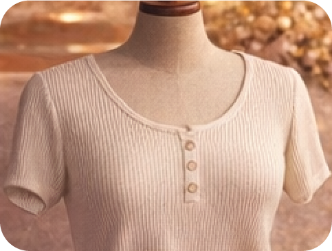 Casual Ribbed Shirt