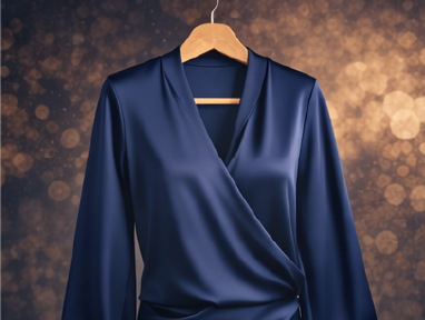 Silk Wrap Blouse