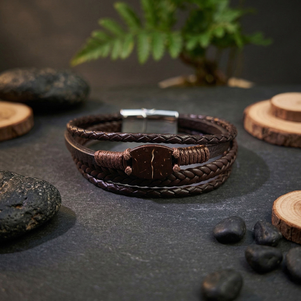 WiCard Titan Brown NFC Bracelet