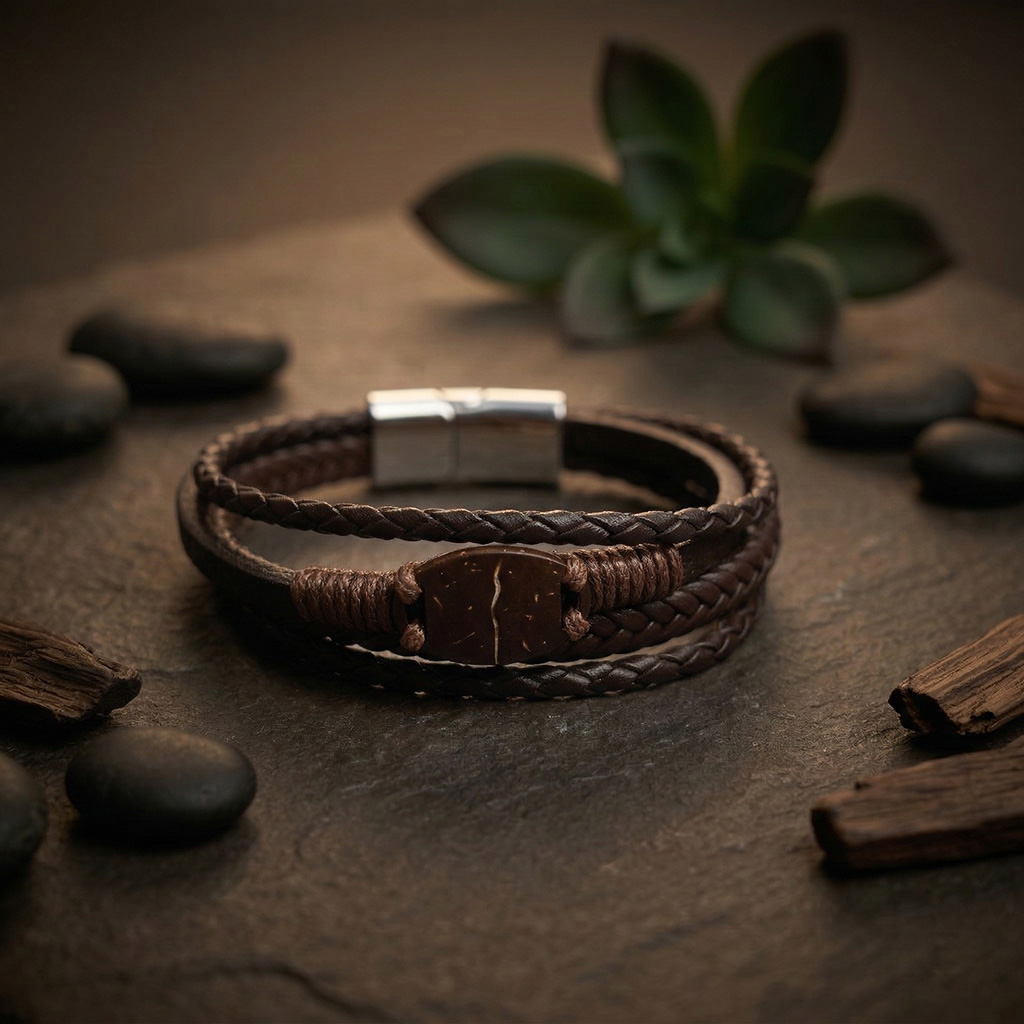 WiCard Executive Brown NFC Bracelet