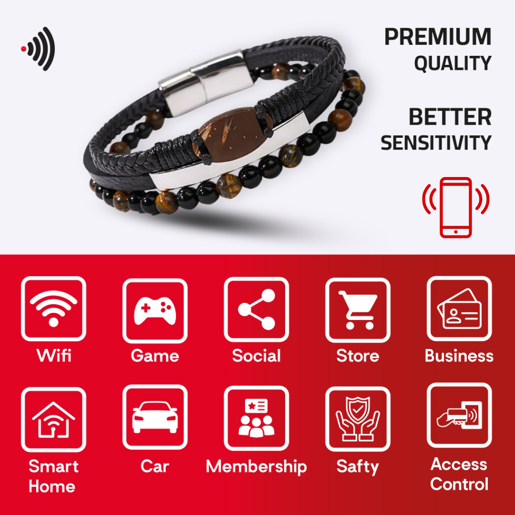 WiCard Urban Black Gold NFC Bracelet