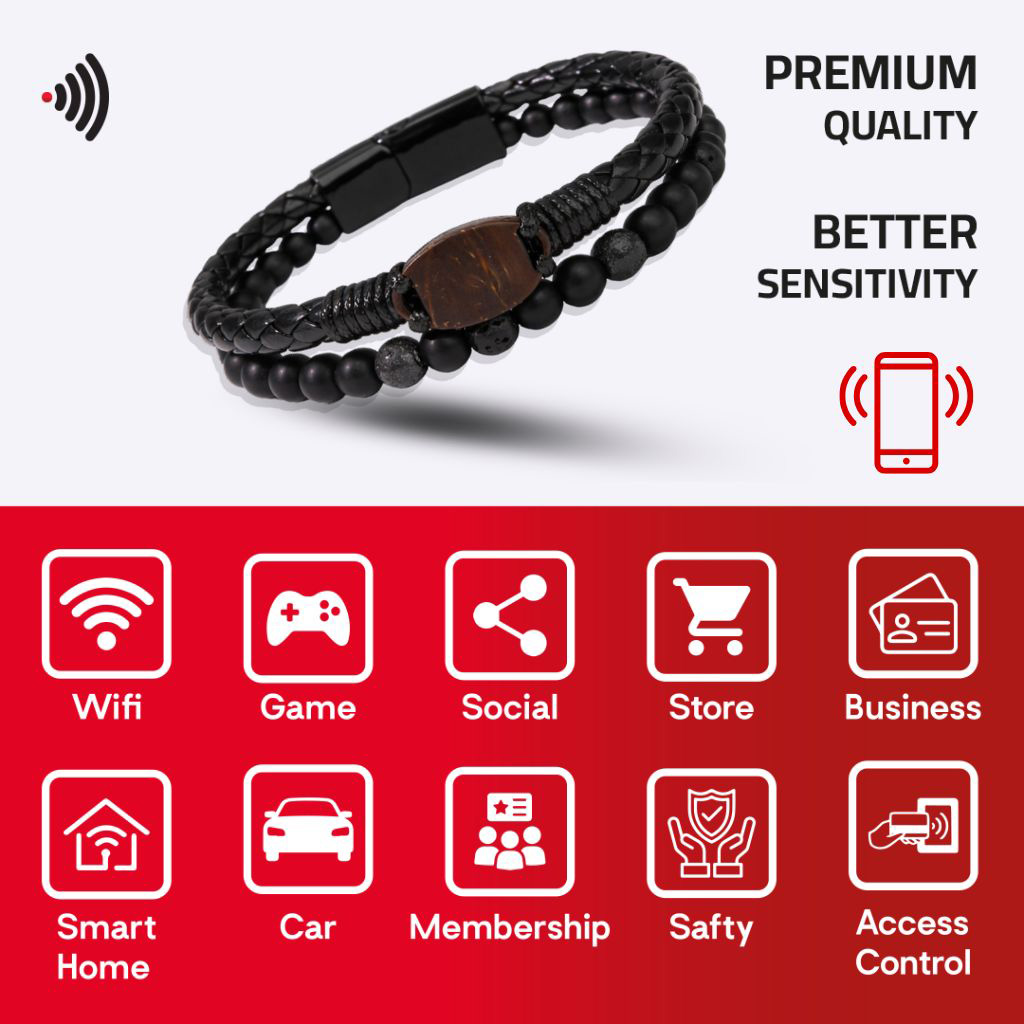 WiCard Heritage Brown NFC Bracelet