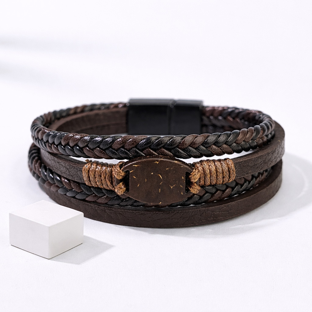 WiCard Prestige Brown NFC Bracelet