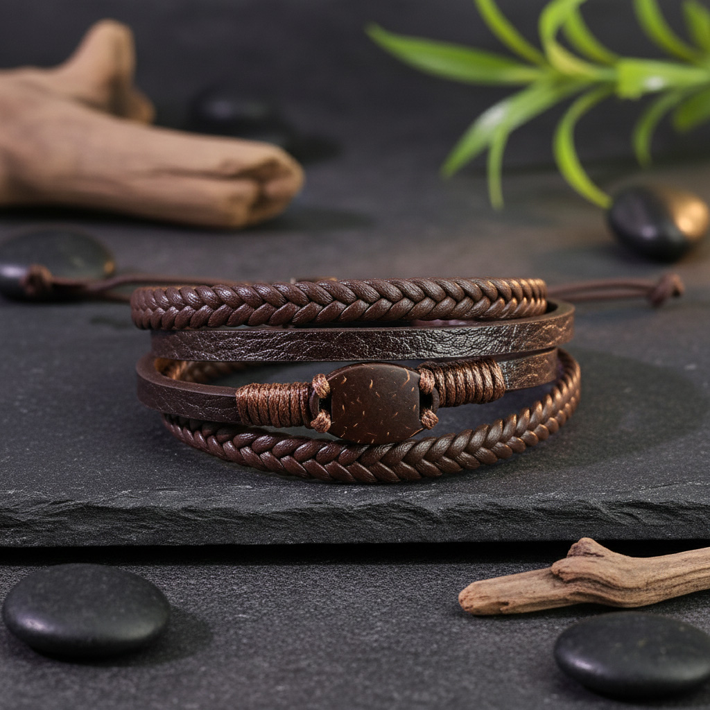 WiCard Vintage Brown NFC Bracelet