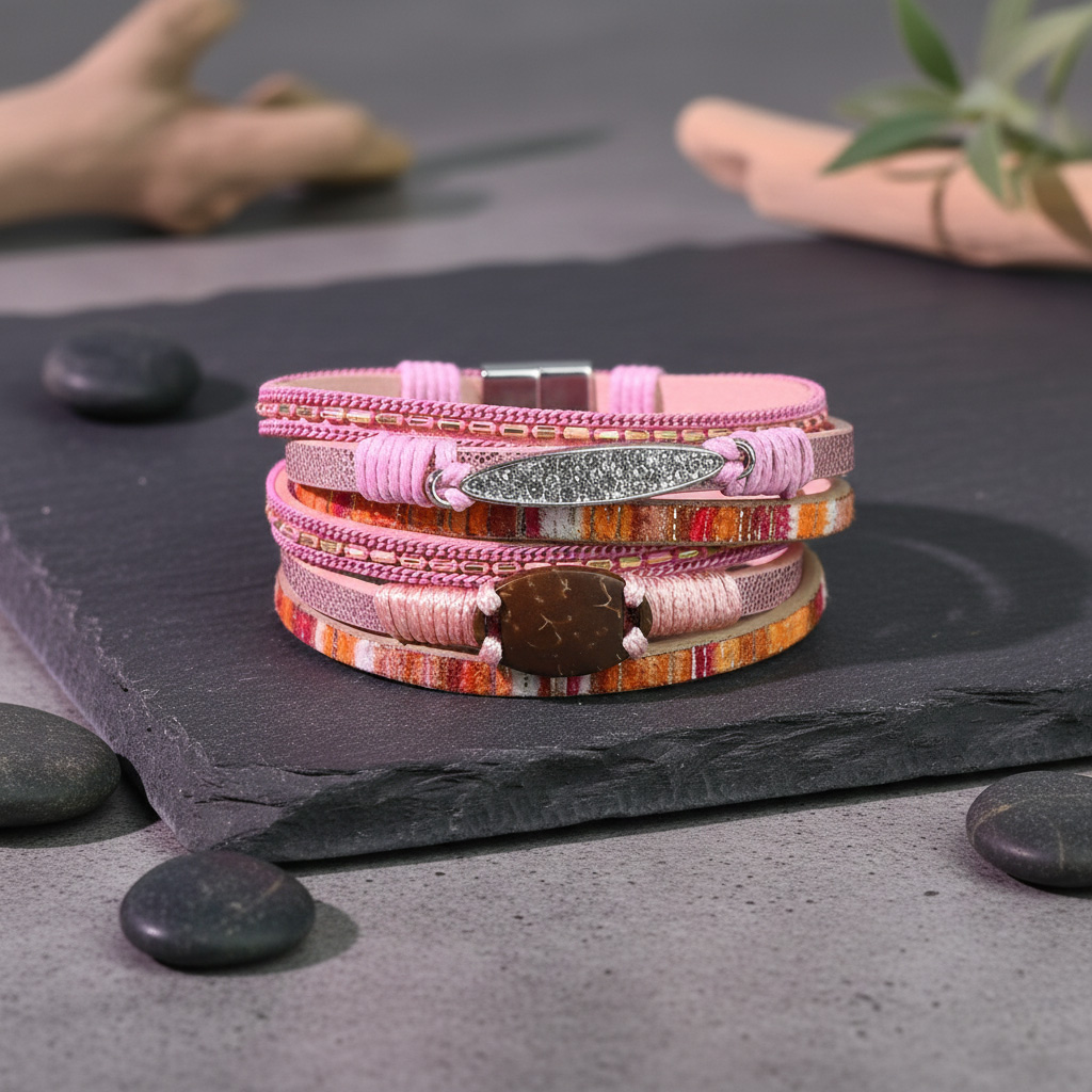 WiCard Pink Glow NFC Bracelet