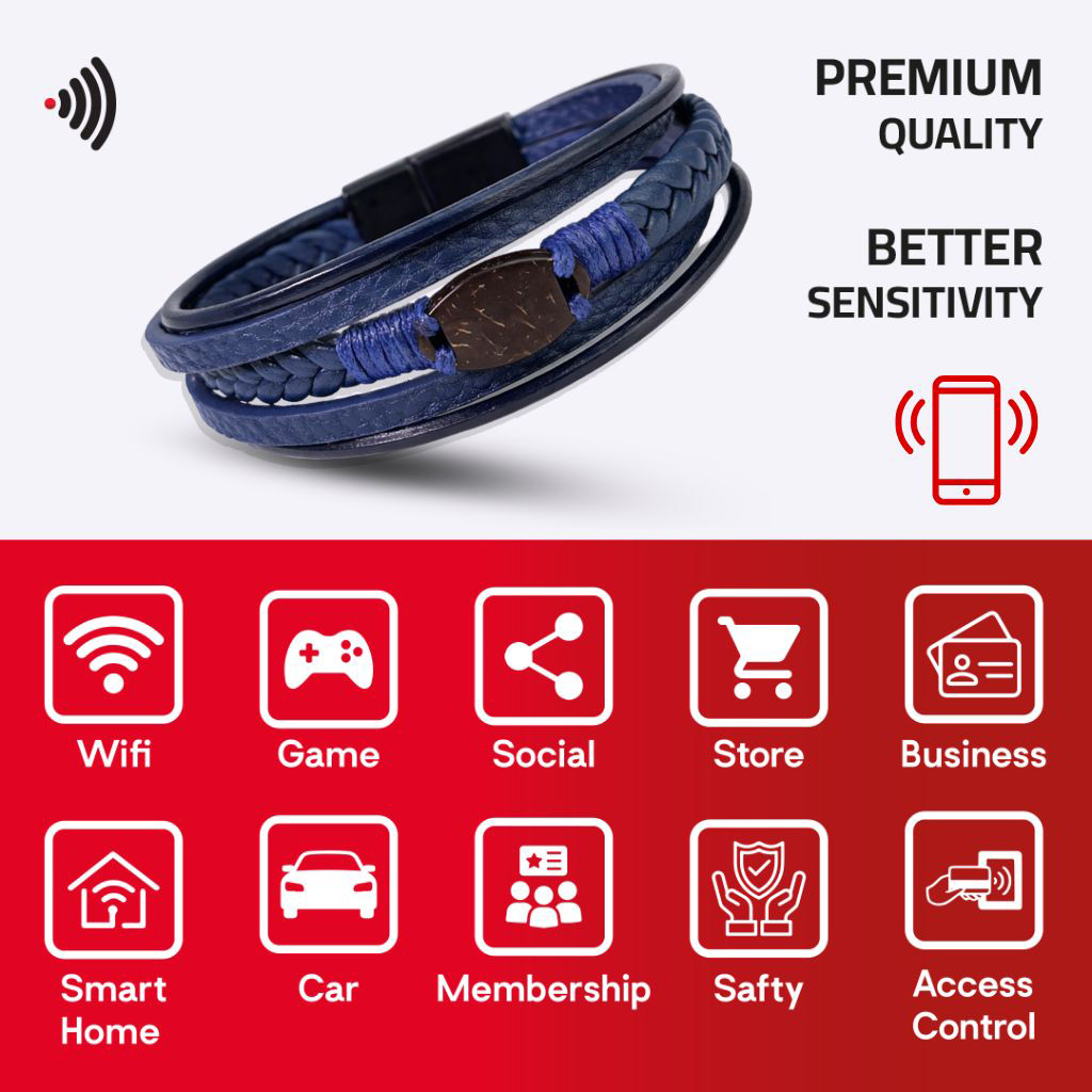 WiCard Blue Motion NFC Bracelet