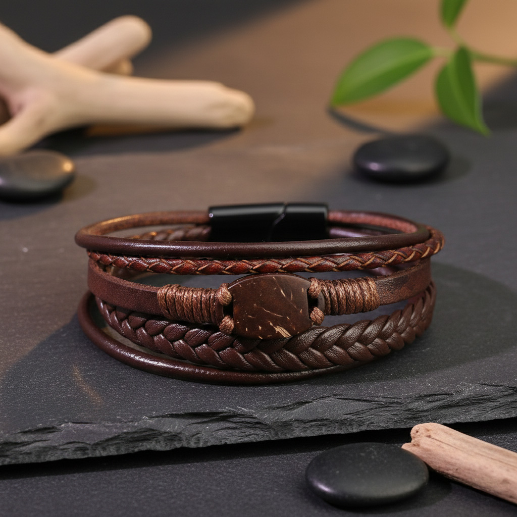 WiCard Brown Fusion NFC Bracelet