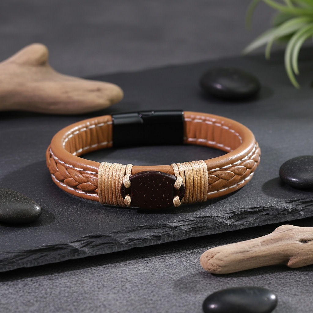 WiCard Gold Accent Slim NFC Bracelet