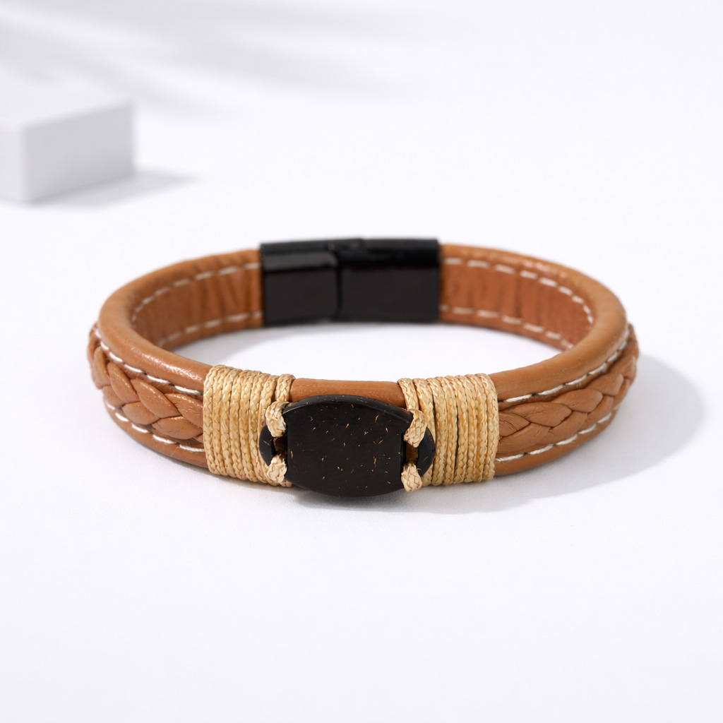 WiCard Gold Accent Slim NFC Bracelet