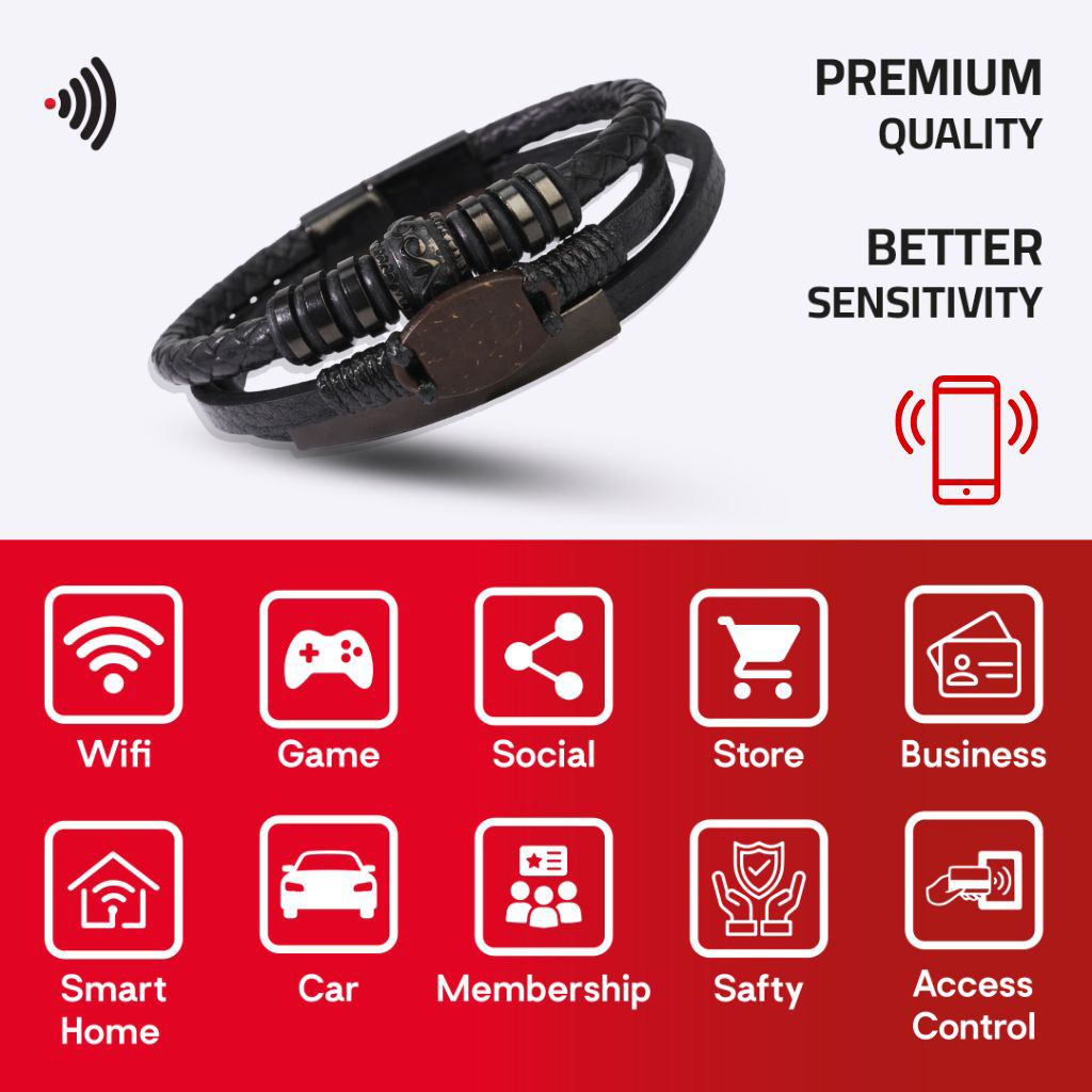 WiCard Steel Wrap NFC Bracelet