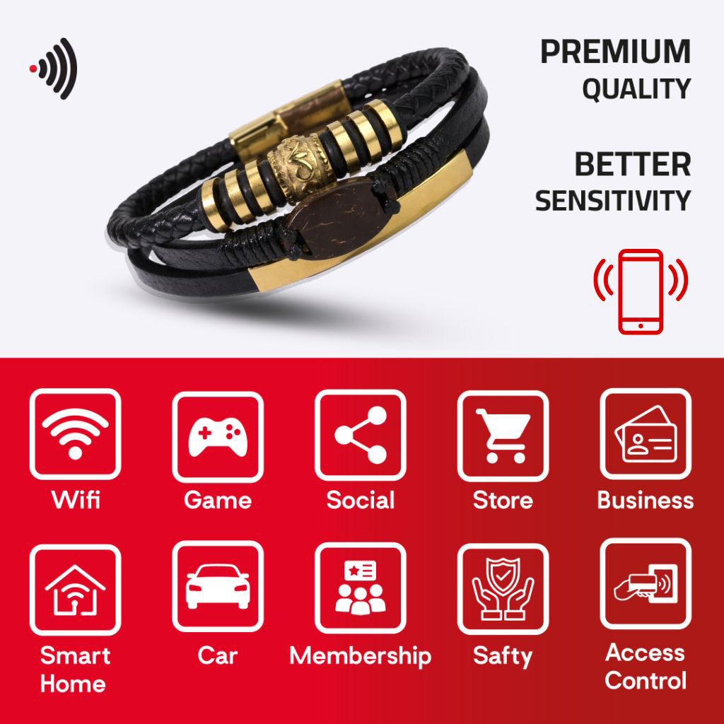 WiCard Gold Line NFC Bracelet