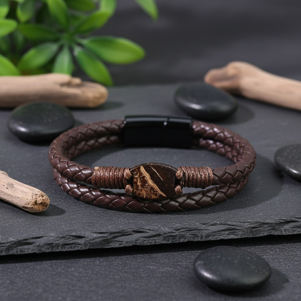 WiCard Brown Elite NFC Bracelet