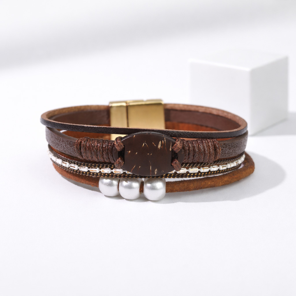 WiCard Prestige Brown Gold NFC Bracelet