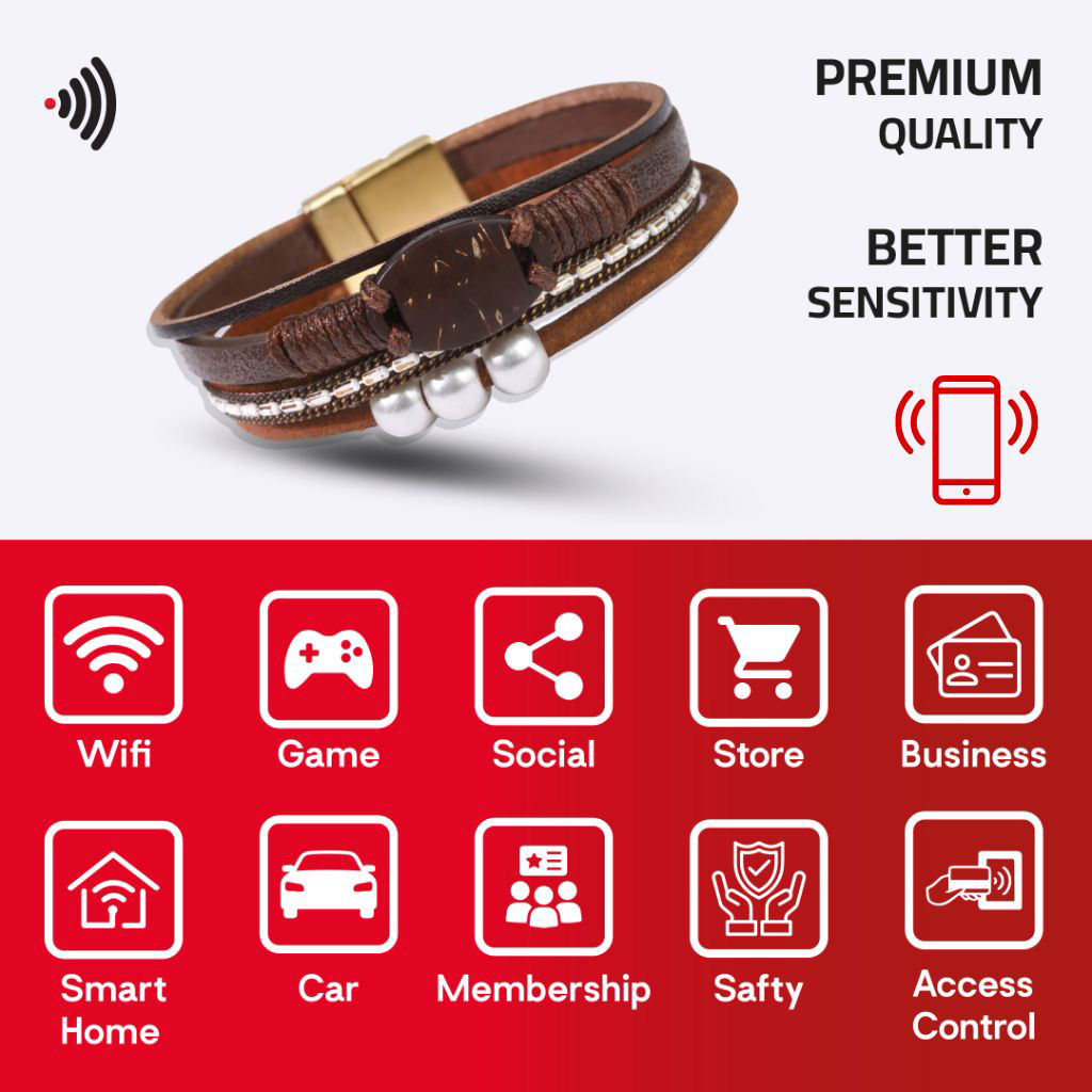 WiCard Prestige Brown Gold NFC Bracelet