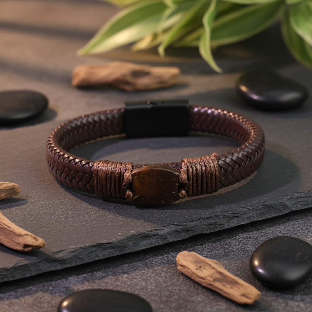 WiCard Urban Brown Slim NFC Bracelet