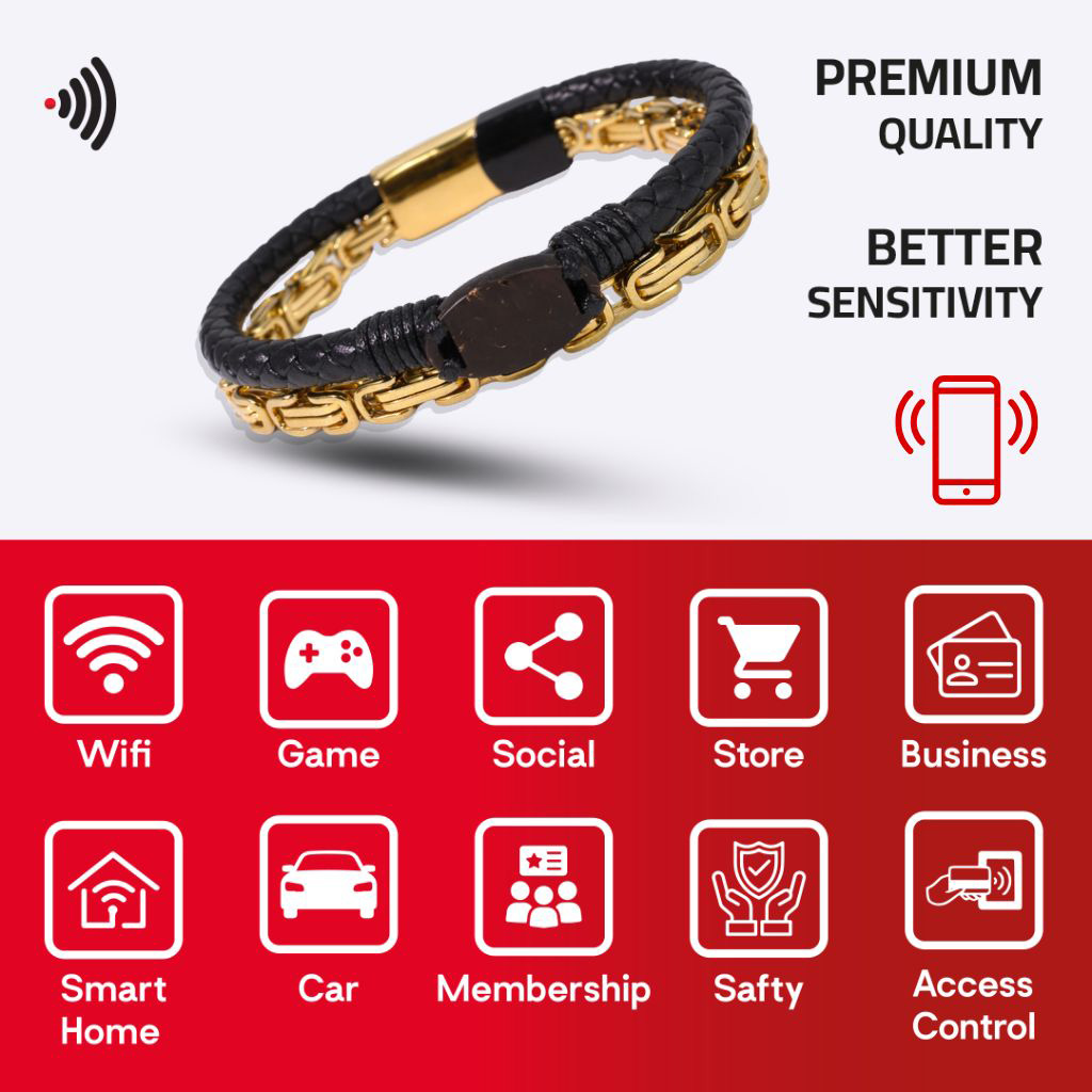 WiCard Gold Frame NFC Bracelet