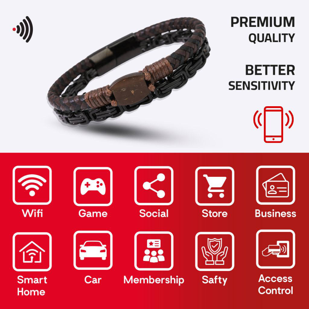 WiCard Coffee Layer NFC Bracelet