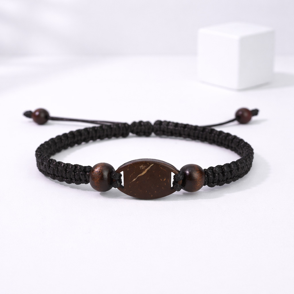 WiCard Brown Bead NFC Bracelet