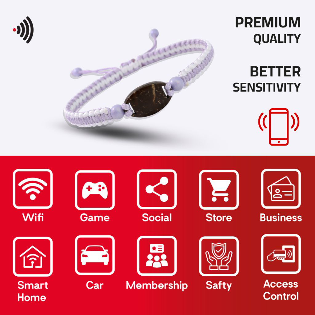 WiCard White Pearl NFC Bracelet