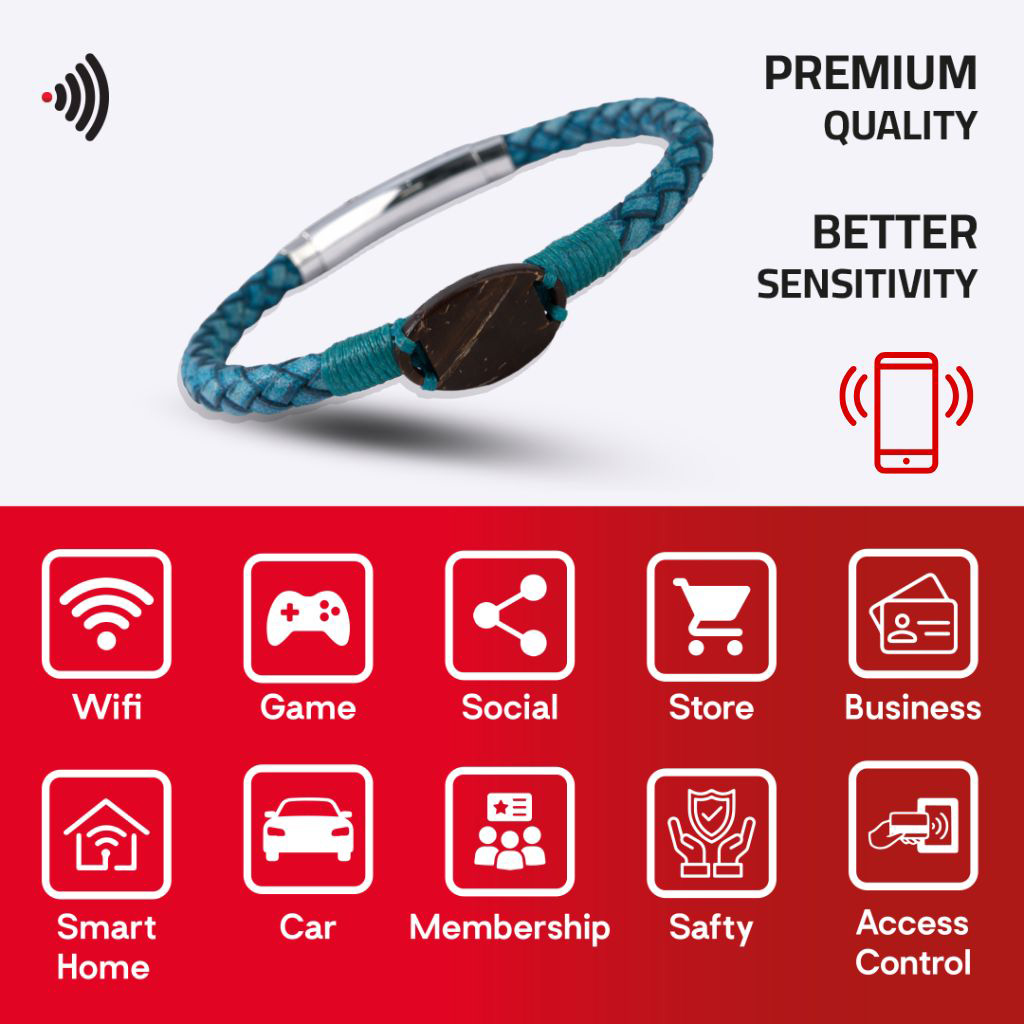 WiCard Aqua Stone NFC Bracelet