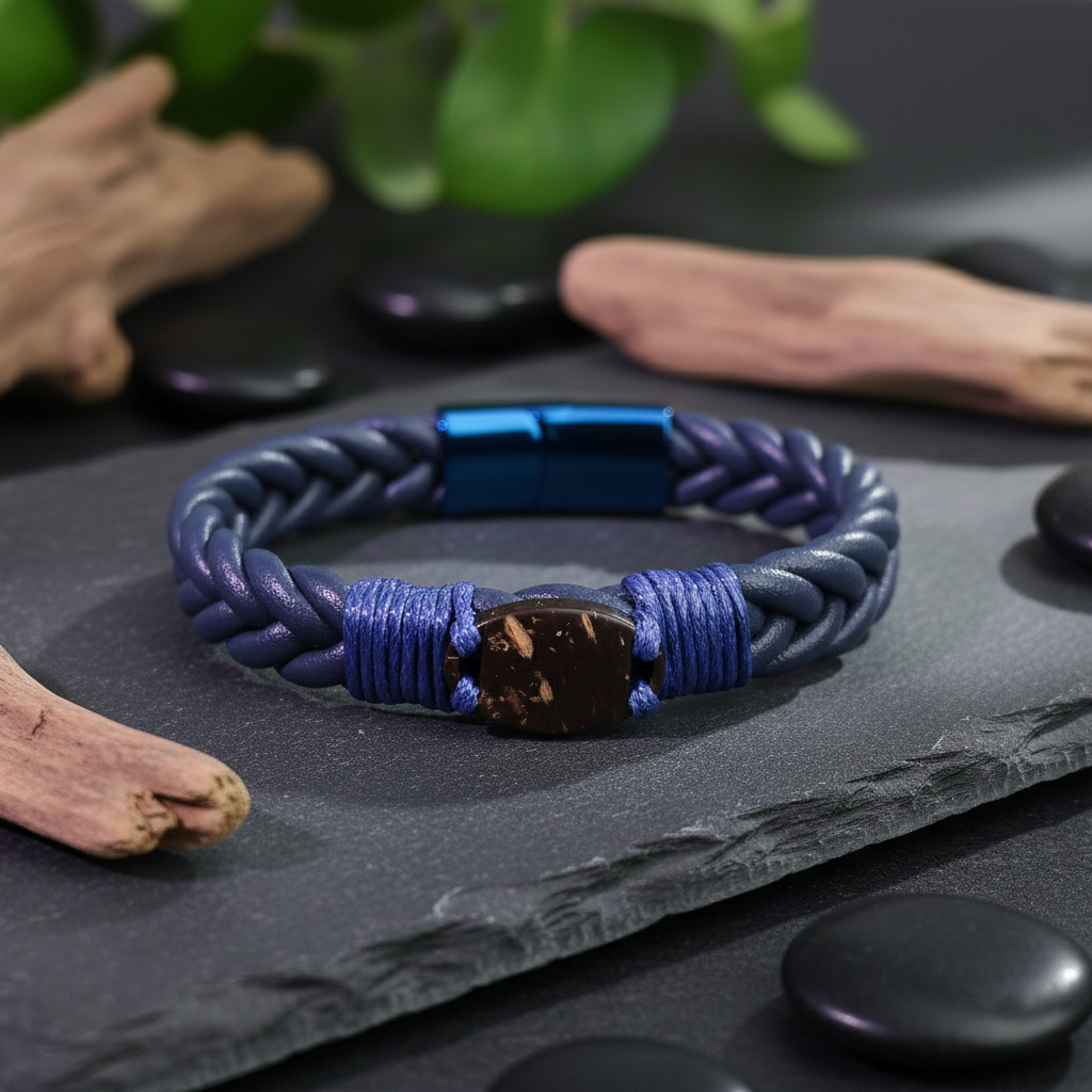 WiCard Royal Blue Bead NFC Bracelet