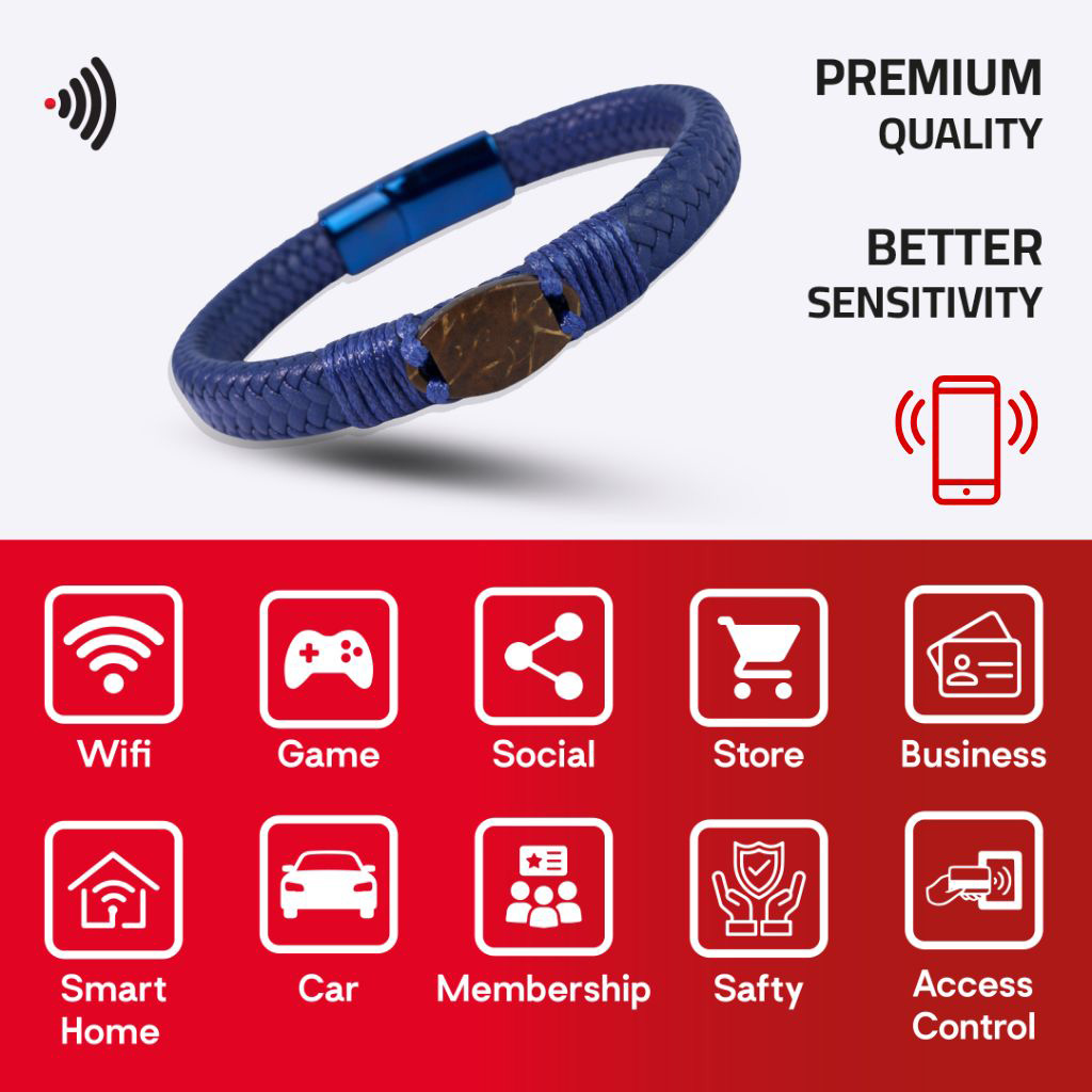 WiCard Navy Classic NFC Bracelet
