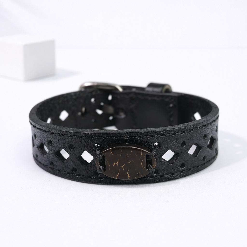 WiCard Studded Black NFC Bracelet