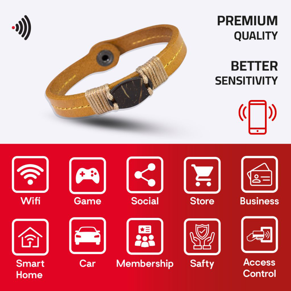 WiCard Mustard Touch NFC Bracelet