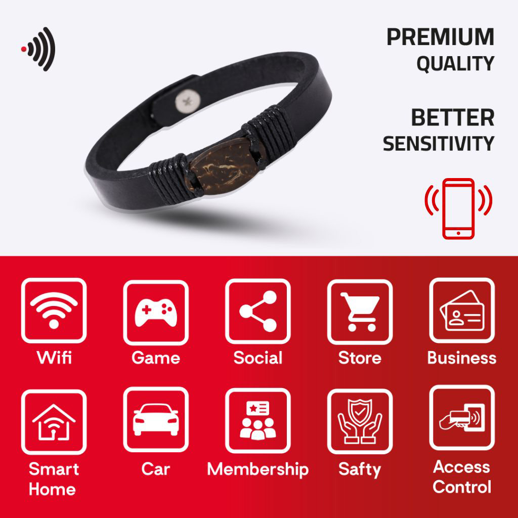 WiCard Midnight Natural NFC Bracelet