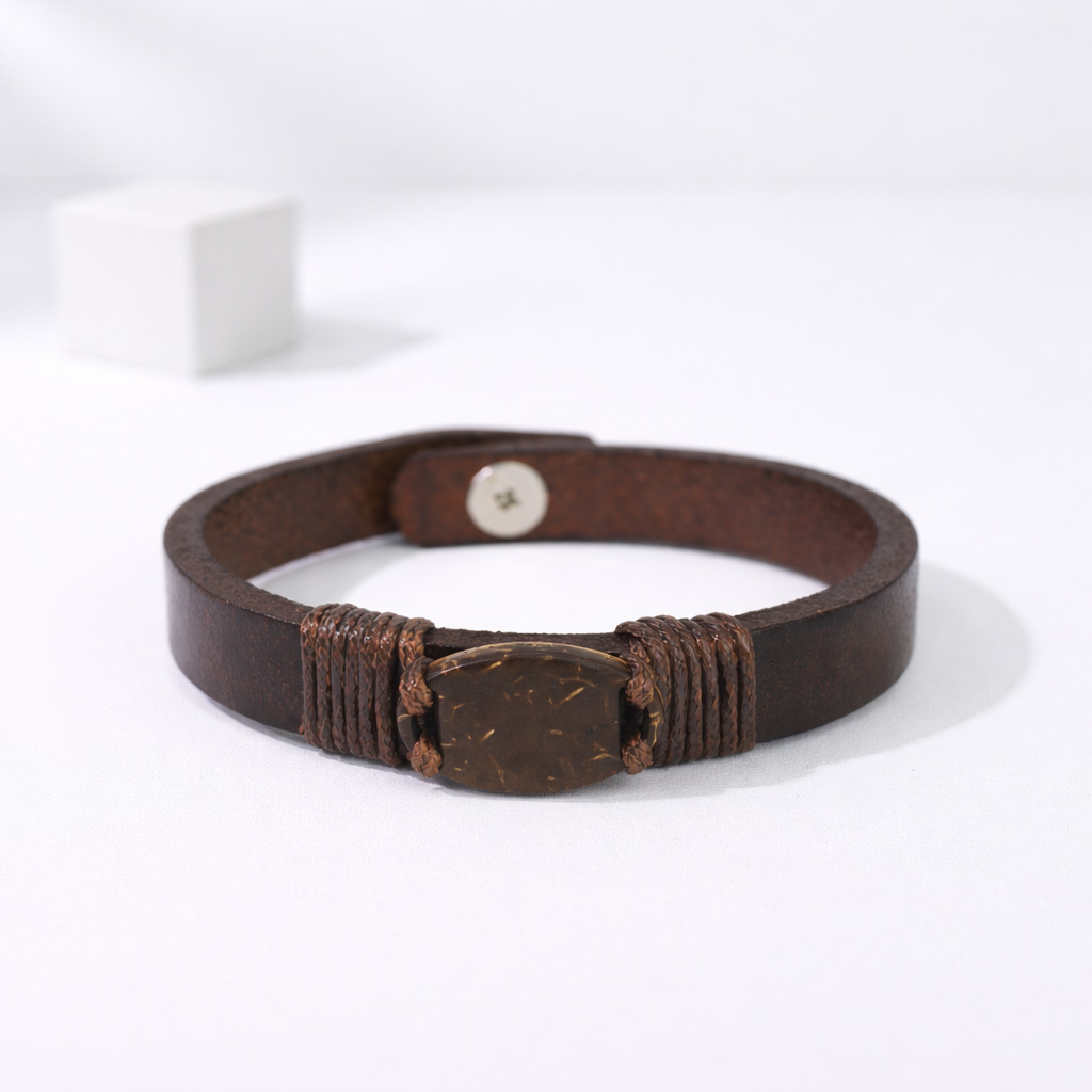 WiCard Brown Classic Heritage NFC Bracelet