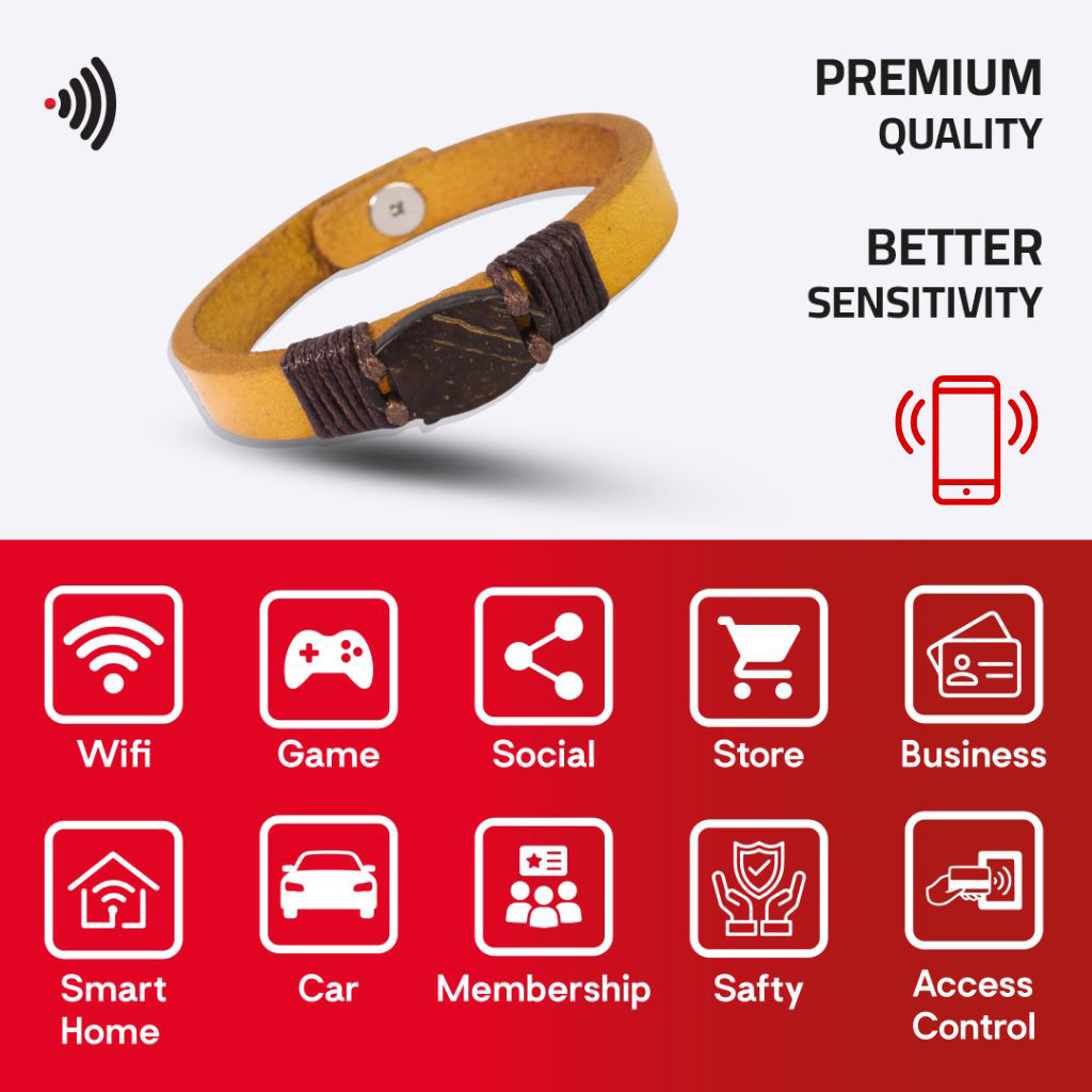 WiCard Mustard Heritage NFC Bracelet