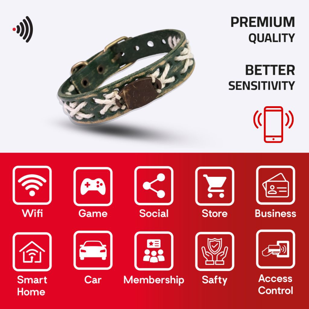 WiCard Olive Heritage NFC Bracelet