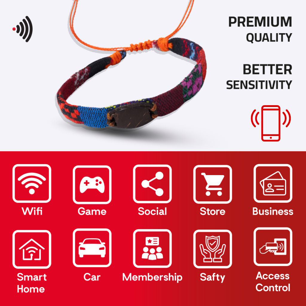 WiCard Spectrum Cord NFC Bracelet