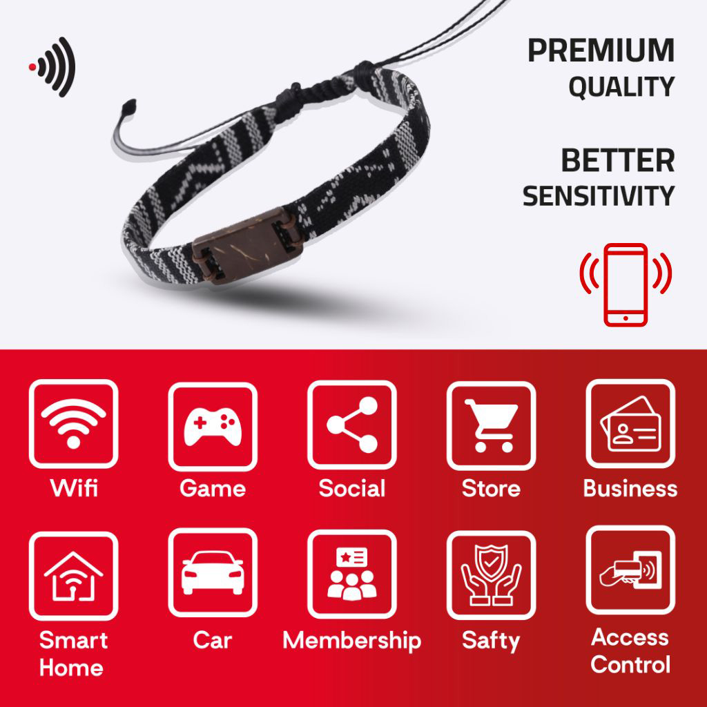 WiCard Mono Pattern NFC Bracelet