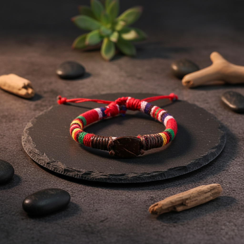 WiCard Red Urban Stripe NFC Bracelet