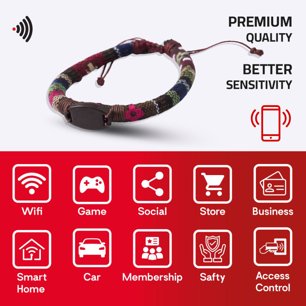 WiCard Midnight Tribal NFC Bracelet