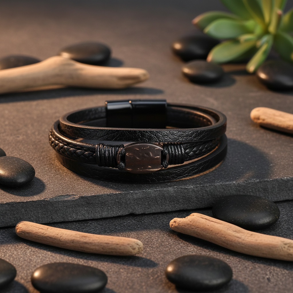 WiCard Executive Black Dual NFC Bracelet
