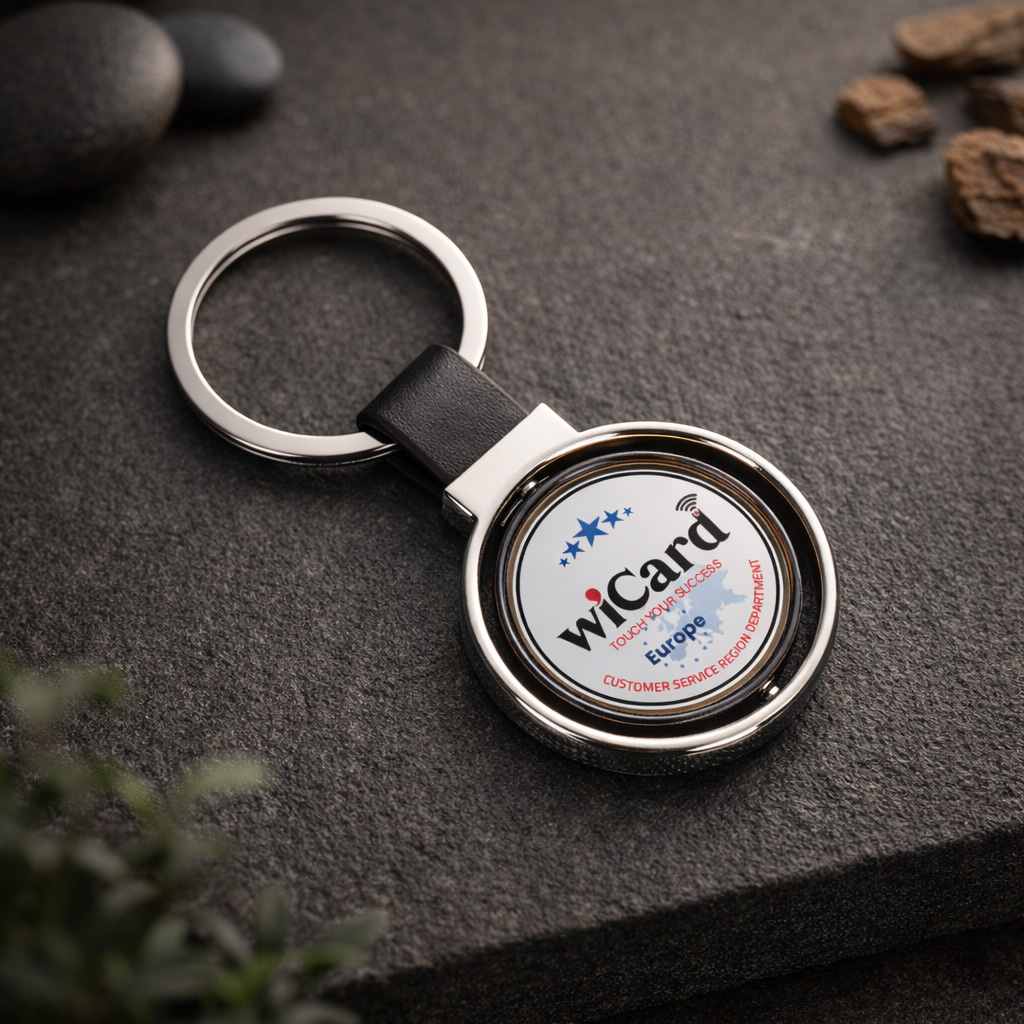 WiCard Orbit Black NFC Keychain