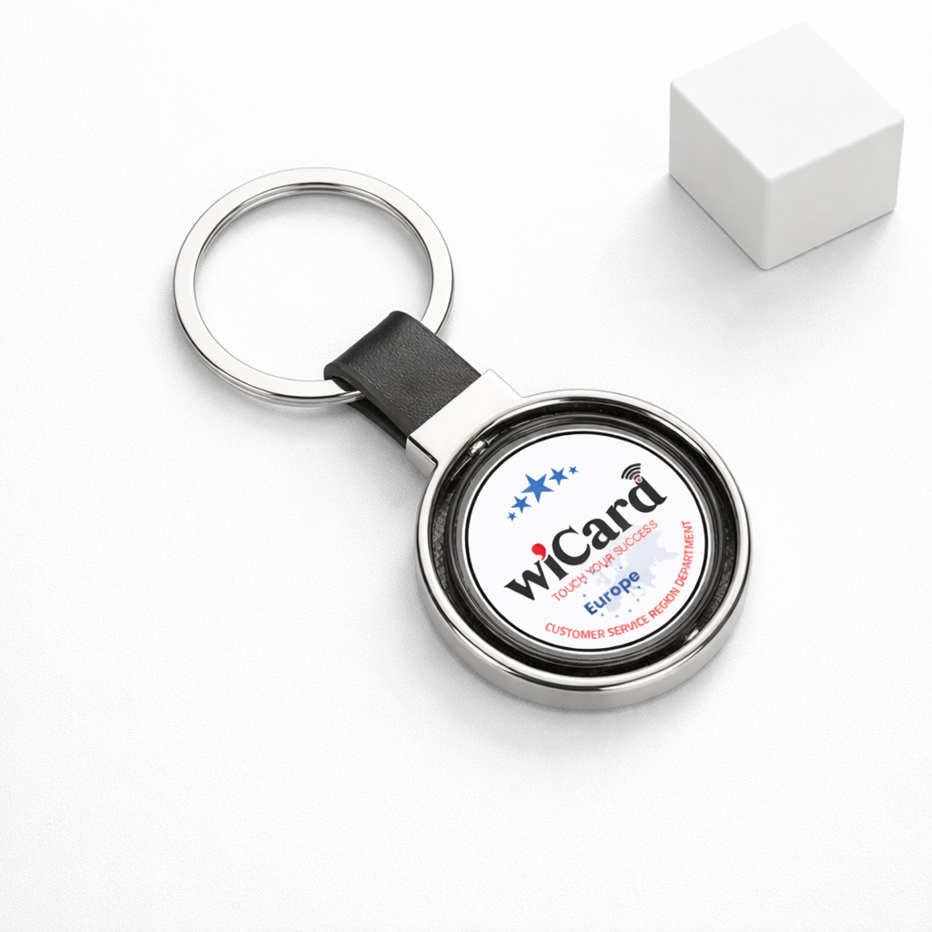 WiCard Orbit Black NFC Keychain