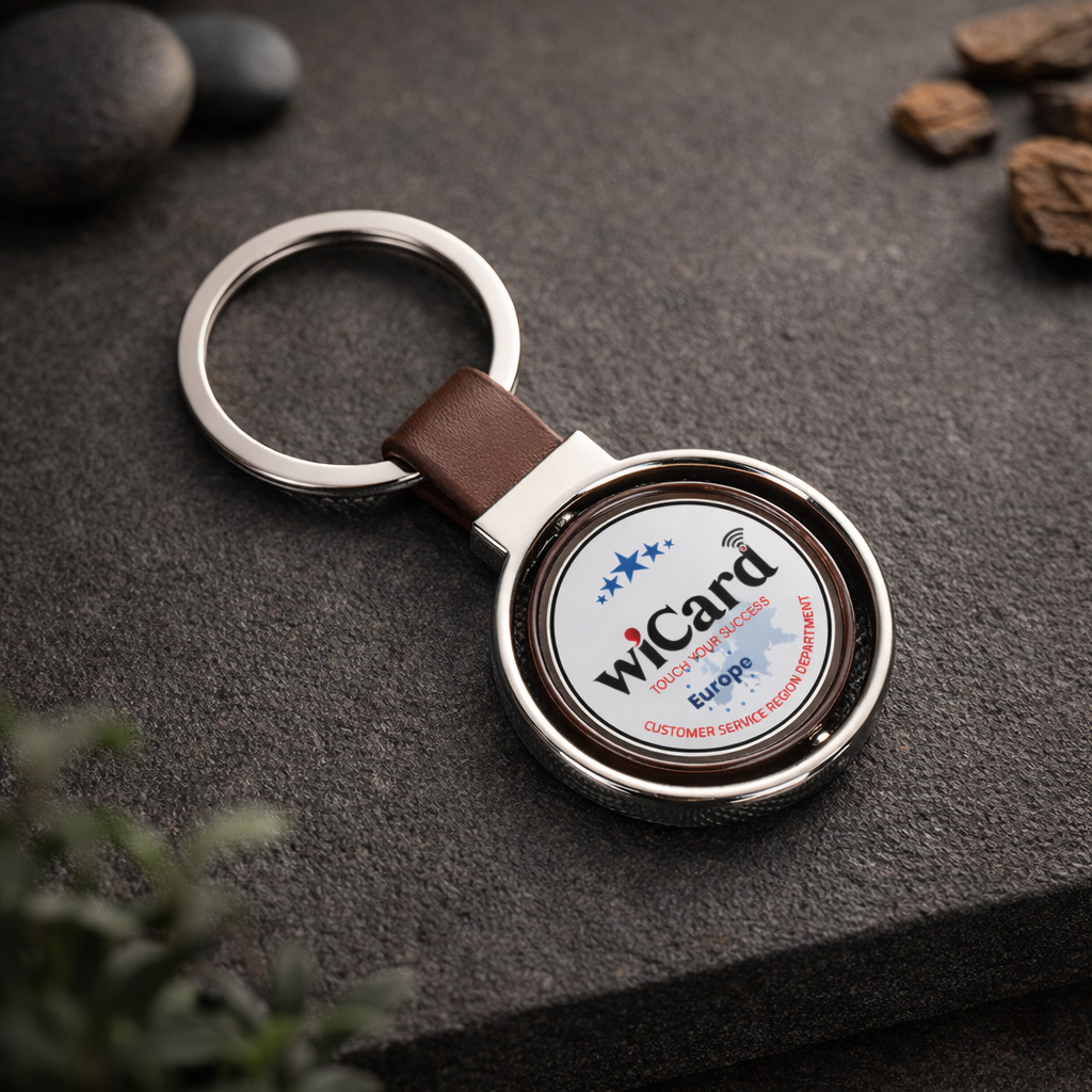 WiCard Orbit Brown NFC Keychain