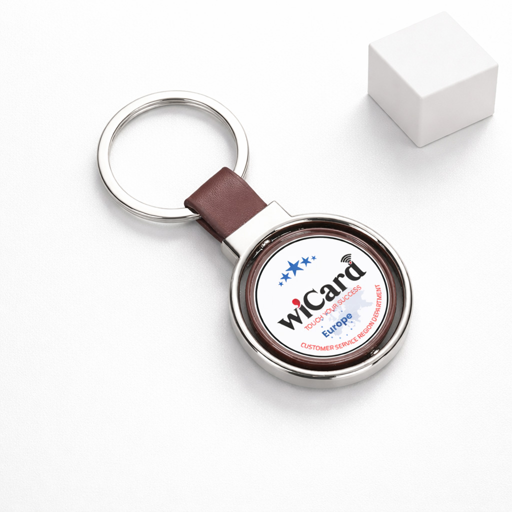 WiCard Orbit Brown NFC Keychain
