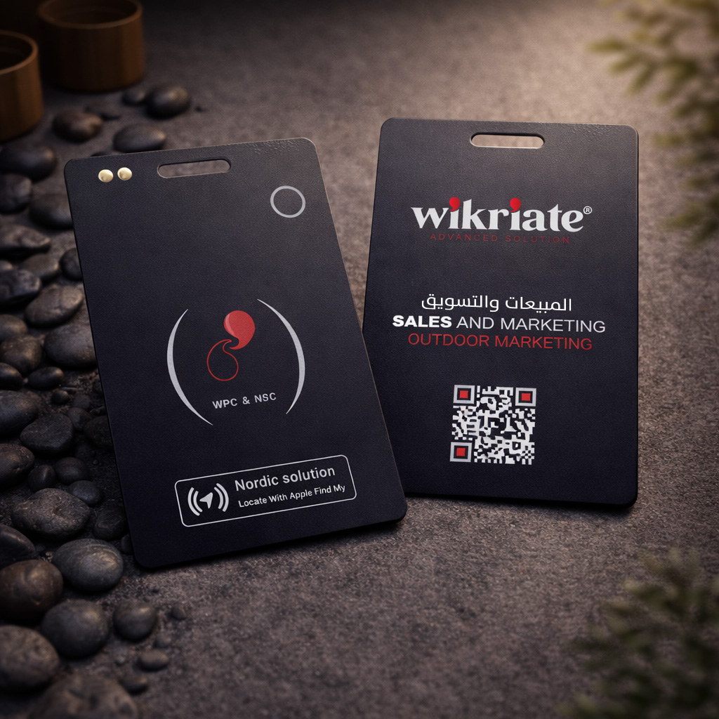 WiCard Obsidian Smart NFC Card (Black)