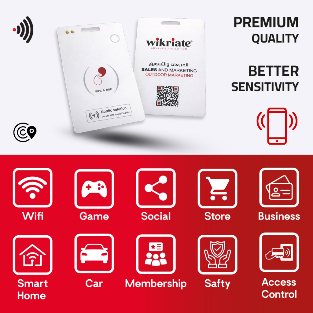 WiCard Arctic White Smart NFC Card (White)