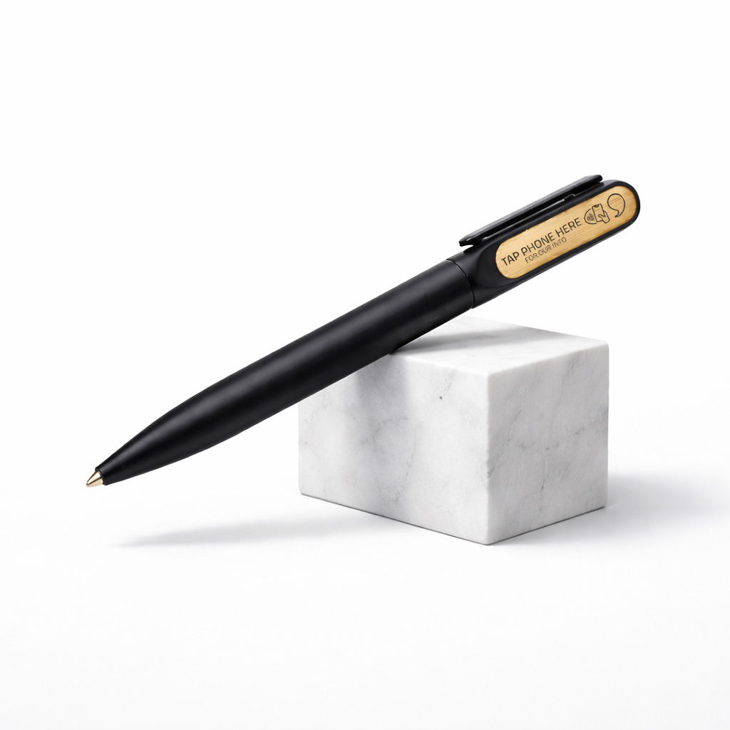 WiCard Bamboo Steel NFC Pen