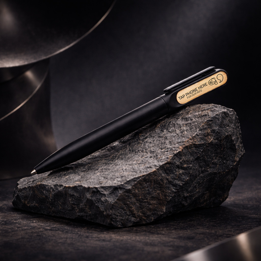 WiCard Bamboo Steel NFC Pen