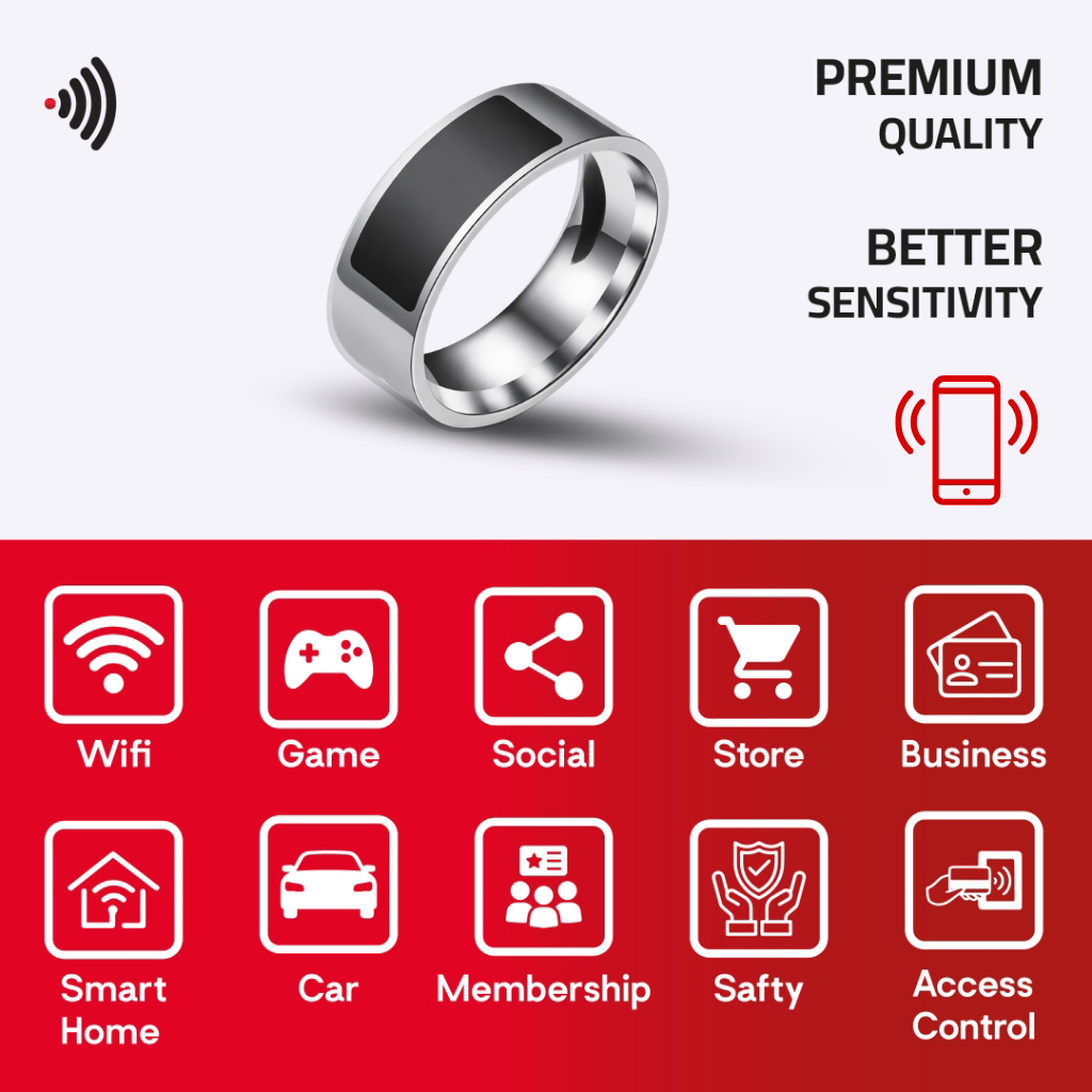 WiCard Shadow Core NFC Ring