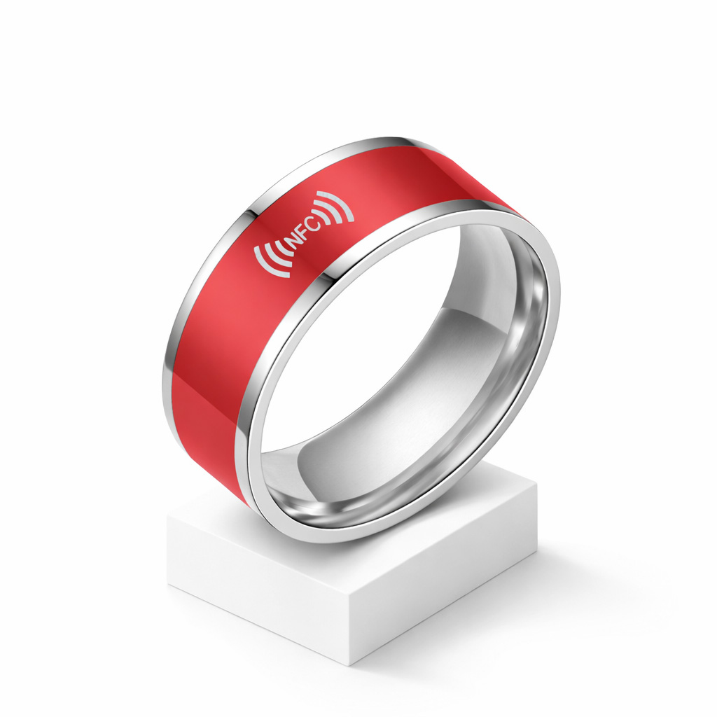WiCard Crimson Pulse NFC Ring