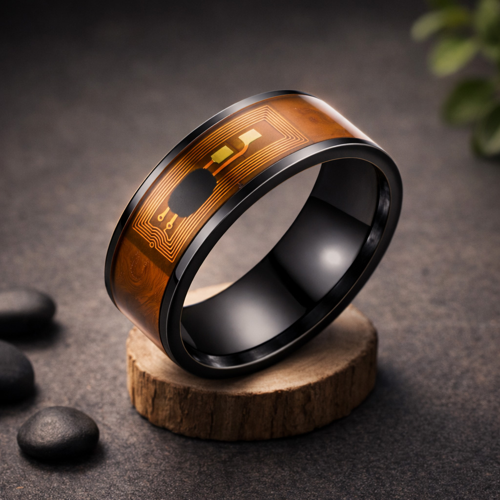 WiCard Cyber Black NFC Ring