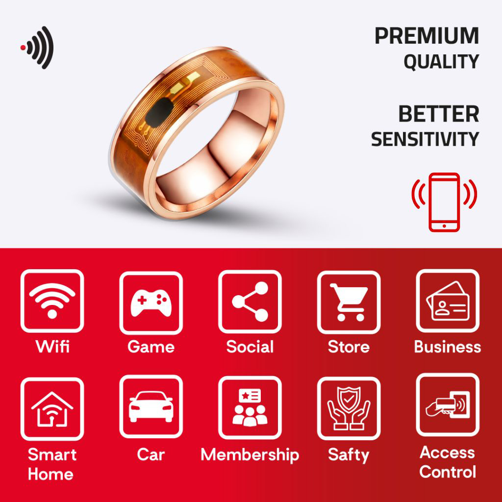 WiCard Rose Circuit NFC Ring