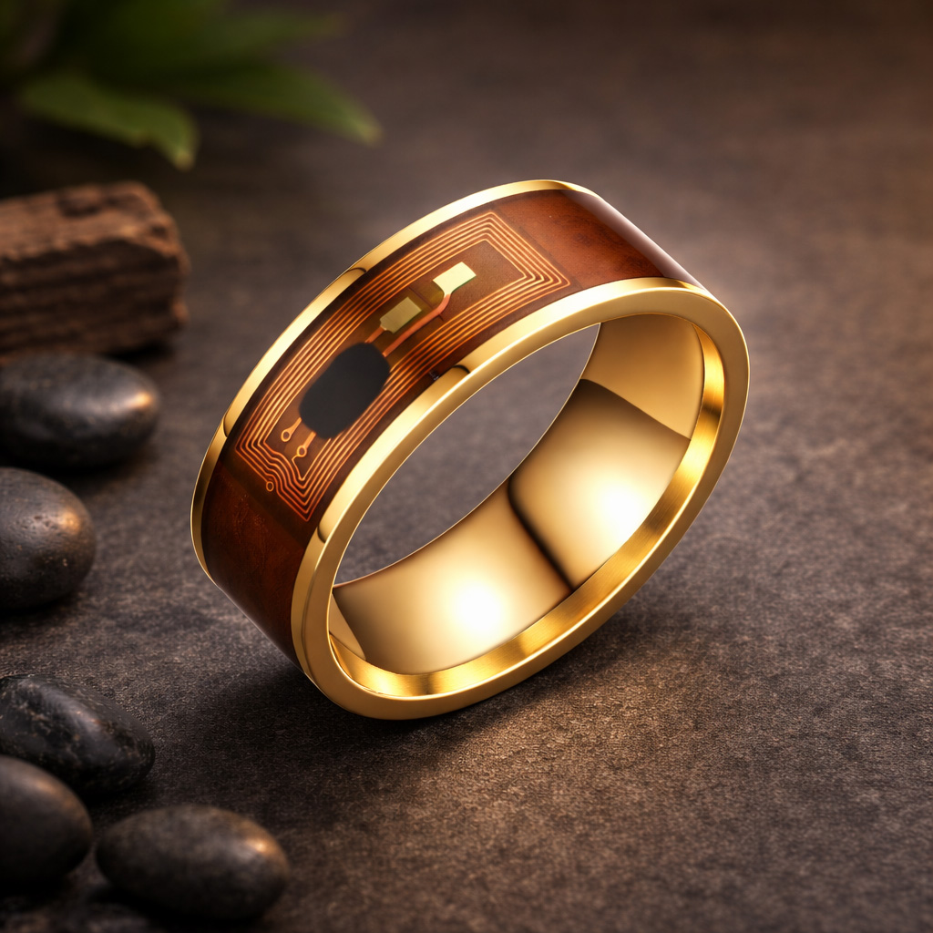 WiCard Gold Circuit NFC Ring